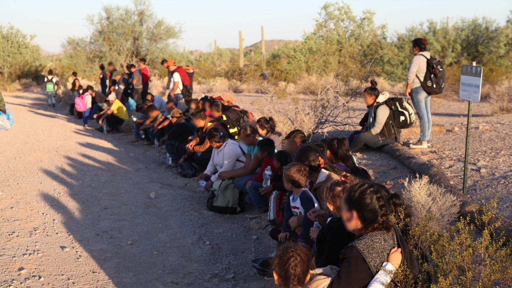 Arizona Border Patrol agents apprehend group of 121 immigrants near Lukeville